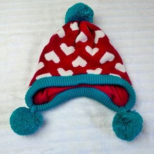 Baby Gap Knit Pompom Hat w Ears S/M